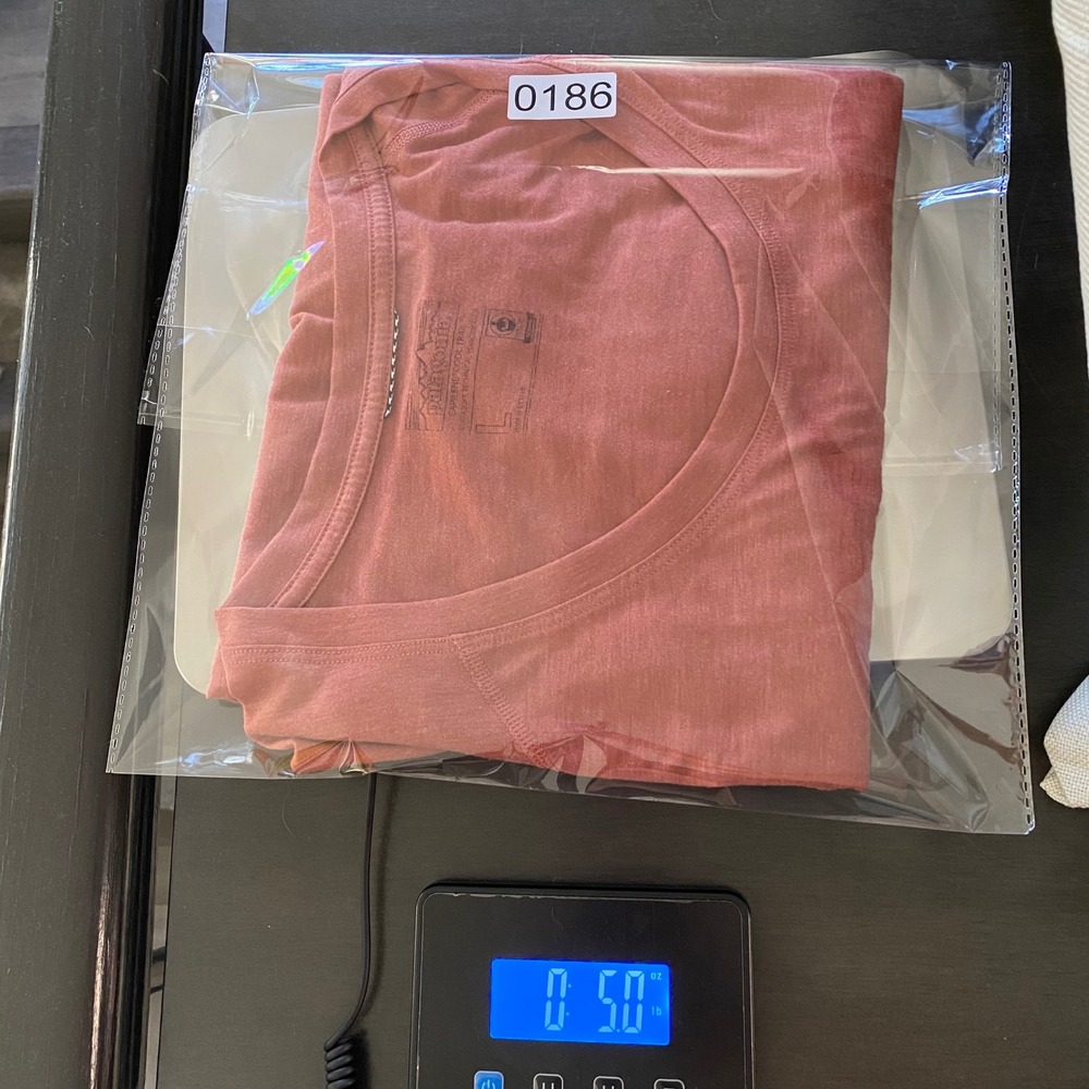Patagonia Capilene Cool Trail Shirt Womens Large Pink Terracotta Heather Tee - Picture 5 of 5